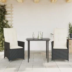 VidaXL - Tuinstoel - Zwart - Poly Rattan - 2 Stuks -VIDAXL Winkel 7d84dad6ca964831a54b53d90d0f6b45