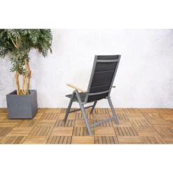 Sens-Line - Pisa Verstelbare Stoel - 65x62x110 - Aluminium -VIDAXL Winkel 7f7f722ba0734460b636e2b50e826804