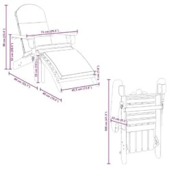 VidaXL - Adirondack Tuinstoel - Voetensteun - Bruin - Acaciahout 75x84x90 Cm -VIDAXL Winkel 7f83673e323b4b56bdbd84fc12708abe