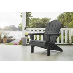Keter Troy Adirondack Tuinstoel - 81x80x96,5cm - Grafiet -VIDAXL Winkel 81026432 0103