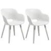 Allibert Tuinstoel Akola - Wit (2 Stuks) -VIDAXL Winkel 81027613