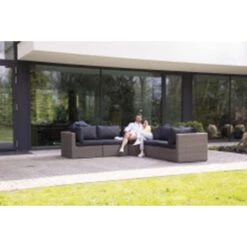 Outdoor Covers Premium Loungesethoes Trapezium - Grijs -VIDAXL Winkel 81029500 0300