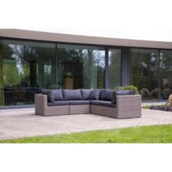 Outdoor Covers Premium Loungesethoes L-vorm 230Lx280R - Grijs -VIDAXL Winkel 81029505 0200