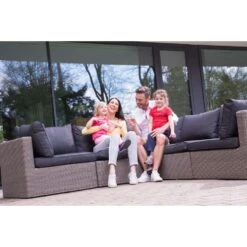 Outdoor Covers Premium Loungesethoes L-vorm 230Lx280R - Grijs -VIDAXL Winkel 81029505 0600