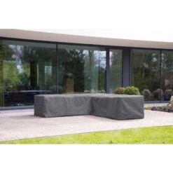 Outdoor Covers Premium Loungesethoes L-vorm 210Lx260R - Grijs -VIDAXL Winkel 81029507 0300