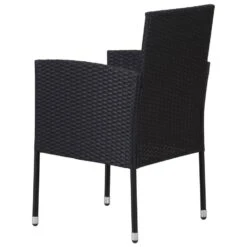 VidaXL - Tuinstoelen - Witte Ussens - Zwart - Poly Rattan - 2 Stuks -VIDAXL Winkel 841804dcd94b4edebe656176b2fb8afc
