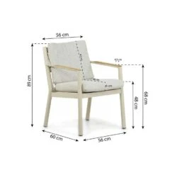 Tuinset 4 Personen 125 Cm Aluminium/rope Taupe Coco Sevilla/Ancona -VIDAXL Winkel 844245373b344780b857332658ce5e7e