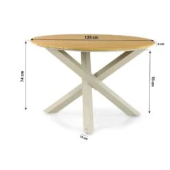 Tuinset 4 Personen 125 Cm Aluminium/rope Taupe Coco Antoni/Ancona -VIDAXL Winkel 85d0b73fd2dc422b90d68454c4b03e34