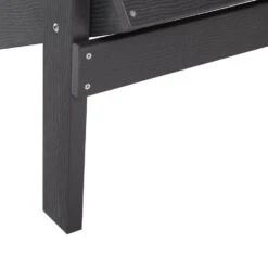 ADIRONDACK - Tuinstoel Met Voetenbank - Grijs - Kunsthout -VIDAXL Winkel 86e6e393248e44ada0d456f70cdea2ff