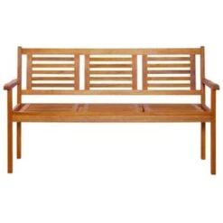 VidaXL Driezits Tuinbank 150 Cm Massief Eucalyptushout -VIDAXL Winkel 8a19801cbab4438a8672cc0b01fd7ffb