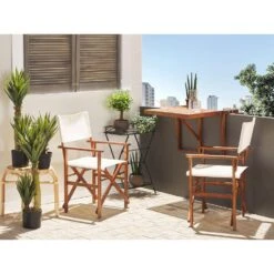 CINE - Tuinstoel Set Van 2 - Wit - Polyester -VIDAXL Winkel 8bfce214aa0f4d298215fa784f6b7cb4