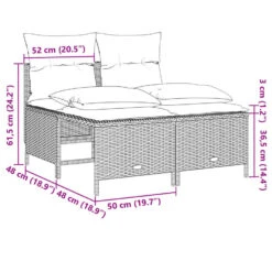VidaXL - Loungeset - Bruin - Poly Rattan -VIDAXL Winkel 8c02548d98334ae295f72ef851e79710