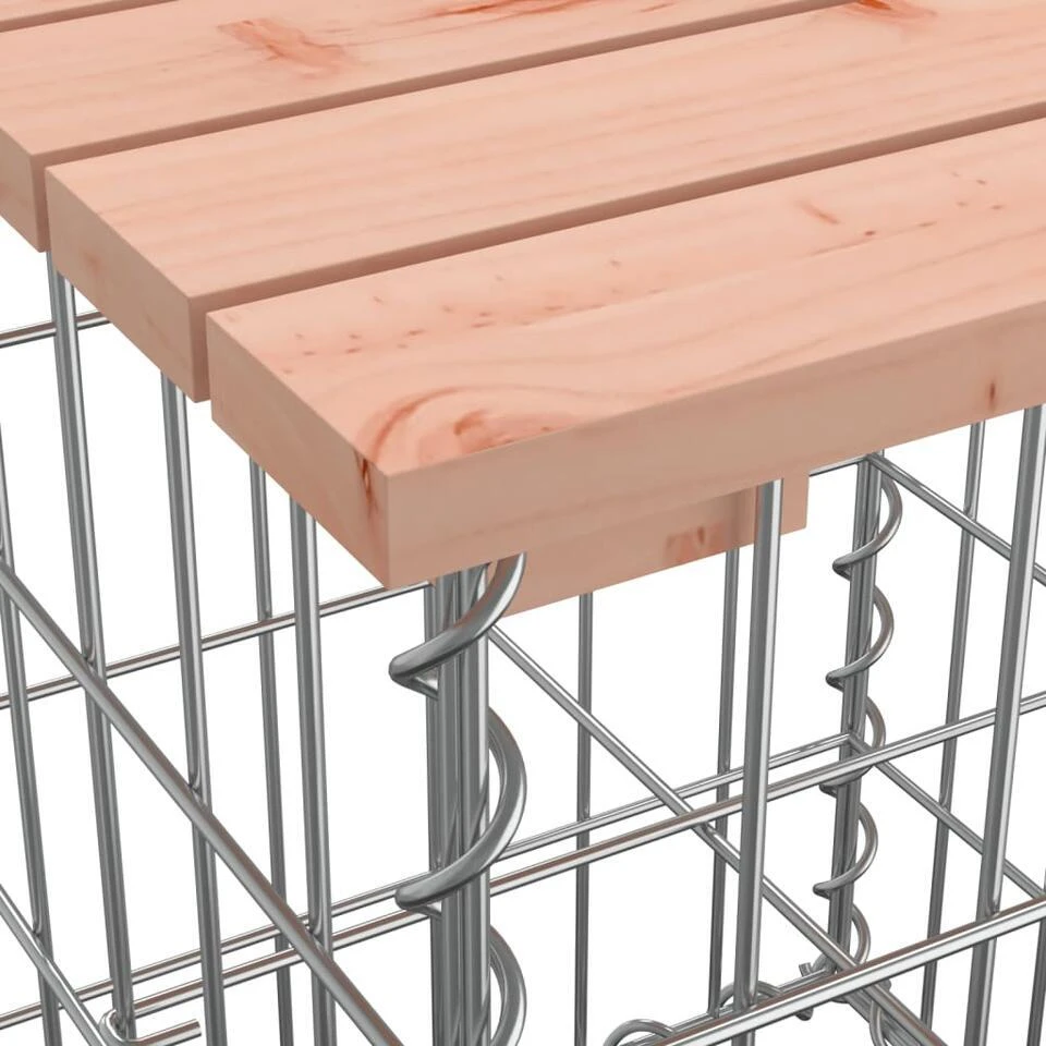 VidaXL - Tuinbank Schanskorfontwerp - Massief Douglashout - 63x44x42 Cm 8 VidaXL - Tuinbank Schanskorfontwerp - Massief Douglashout - 63x44x42 Cm - Afbeelding 6