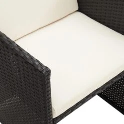VidaXL - Tuinstoelen - Kussens - Zwart - Poly Rattan - 4 Stuks -VIDAXL Winkel 8df283645a8946eb89ab9ddc6097d351