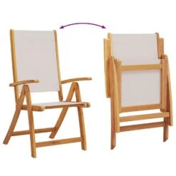 VidaXL - Inklapbare Tuinstoelen - Bruin - Acaciahout - 2 Stuks -VIDAXL Winkel 8e661bf3e3b0483d9de8210c8503b398