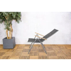 Sens-Line - Pisa Verstelbare Stoel - 65x62x110 - Aluminium -VIDAXL Winkel 8fad95ad20014f7f96faf063951f8532