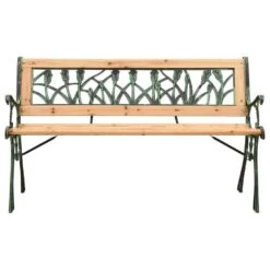 VidaXL Tuinbank 122 Cm Gietijzer En Massief Vurenhout -VIDAXL Winkel 9003653bd9d2447ca05b895a9f92baa1