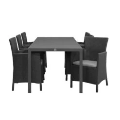 Tuinset Savoie Iowa - Antraciet - 7-delig - 215 Cm -VIDAXL Winkel 90103708 3200