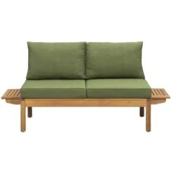 Tuinbank Orleàns Brest - Naturel/donkergroen - 61x157x61 Cm -VIDAXL Winkel 90103783 3000