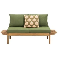 Tuinbank Orleàns Brest - Naturel/donkergroen - 61x157x61 Cm -VIDAXL Winkel 90103783 3160