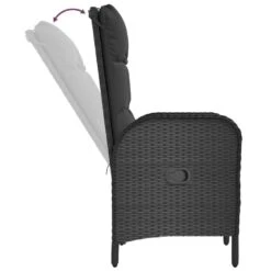 VidaXL - Tuinstoelen - Zwart - Poly Rattan -VIDAXL Winkel 910dd8b26b384d0da5220ceb3b53c6f5