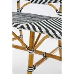 Mica Decorations Mandox Bank - L98 X B60 X H93 Cm - Rotan - Zwart, Wit -VIDAXL Winkel 91cfc333ab0c4d86ac8df842ff394851