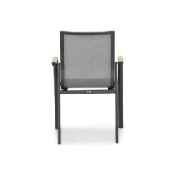 Tuinstoel Stapelbaar Aluminium/Textileen /Aluminium/textileen Grijs-antraciet -VIDAXL Winkel 938f03a878574d84bff1e0d008f7ad57