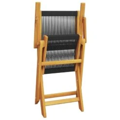 VidaXL - Tuinstoelen - Zwart - Acaciahout En Polypropeen - 2 Stuks -VIDAXL Winkel 95ac303a7cff4ddbaa8e1b2febba66d4