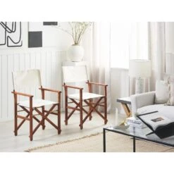 CINE - Tuinstoel Set Van 2 - Wit - Polyester -VIDAXL Winkel 95ad8a96bdb5459b986e4a10e1a89cff