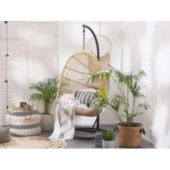 Beliani Hangstoel CASOLI - Natuurlijk Pe Rotan -VIDAXL Winkel 9797c668c8664f43b44e96a4f5961579