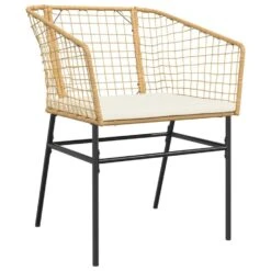 VidaXL - Tuinstoelen - Kussens - Bruin - Poly Rattan - 2 Stuks -VIDAXL Winkel 99066cd6a3c1434e95bc5dec33c03244