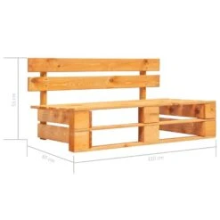 VidaXL - Pallet Middenbank - Bruin - Grenenhout -VIDAXL Winkel 9ae81ef33a7648a1af36124be773f312