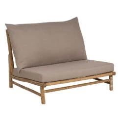 TODI - Fauteuil Set Van 2 - Lichthout/Taupe - Bamboe -VIDAXL Winkel 9afea9b5359e40908c9a9d8af1782228