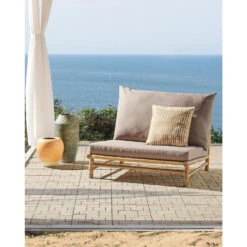 TODI - Fauteuil - Lichthout/Taupe - Bamboe -VIDAXL Winkel 9c4fe5a4c6a14c7eab577ef8f58d3c27