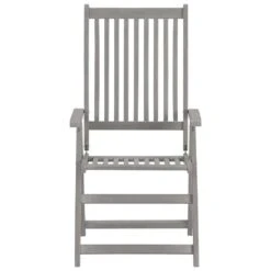 VidaXL - Verstelbaar Tuinset 4-zits Grijs Massief Acaciahout - (150-200)x100 Cm -VIDAXL Winkel 9dbd4887fd274190ad3799b881928316