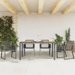 VidaXL - Tuinstoelen - Zwart - Poly Rattan - 4 Stuks - 53x59x79 Cm -VIDAXL Winkel 9dd5547e456c4b03975a1048209c4f04