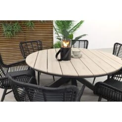 Garden Impressions Edison 148 Cm. - Ronde Tuinset / Jasmine Black -VIDAXL Winkel 9deac466c6354d75bc04f30e0e4f8da0