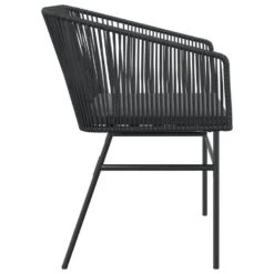 VidaXL - Tuinstoelen - Kussens - Zwart - Poly Rattan - 2 Stuks -VIDAXL Winkel 9fb6e9386a7f4466a8add9a7b8461e1e