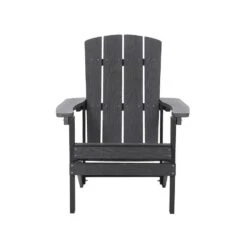 ADIRONDACK - Tuinstoel Met Voetenbank - Grijs - Kunsthout -VIDAXL Winkel a37054f4b9054dd5aba3108fa4d701e8