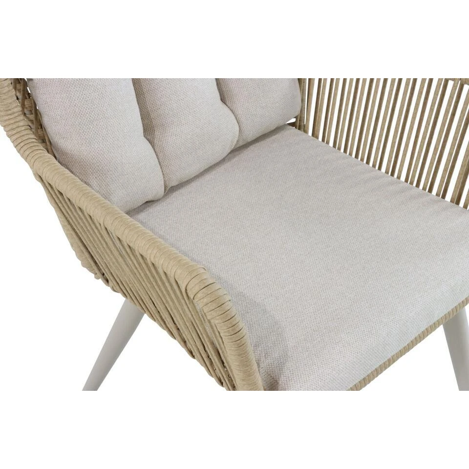Tuinset 4 Personen 125 Cm Aluminium/wicker Taupe Coco Custa/Ancona 13 Tuinset 4 Personen 125 Cm Aluminium/wicker Taupe Coco Custa/Ancona - Afbeelding 11