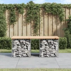 VidaXL - Tuinbank Schanskorfontwerp - Massief Grenenhout - 103x44x42 Cm -VIDAXL Winkel a5f19f05cf234b6198a514f52e59b2e2