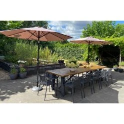 Stripe Stapelbare Tuinstoel - Antraciet -VIDAXL Winkel a620a867a57a49318d66248324d37ebc