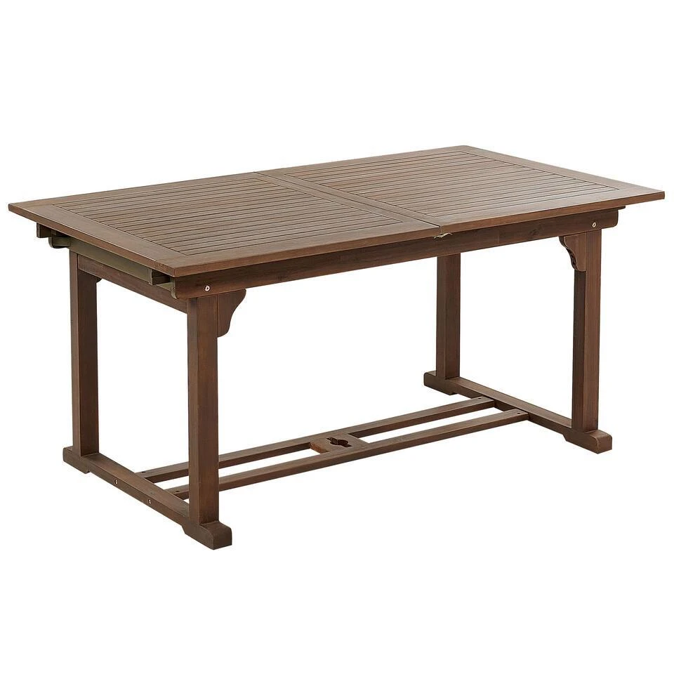 AMANTEA - Tuinset Voor 6 - Donkere Houtkleur/Grijs - Acaciahout 7 AMANTEA - Tuinset Voor 6 - Donkere Houtkleur/Grijs - Acaciahout - Afbeelding 5