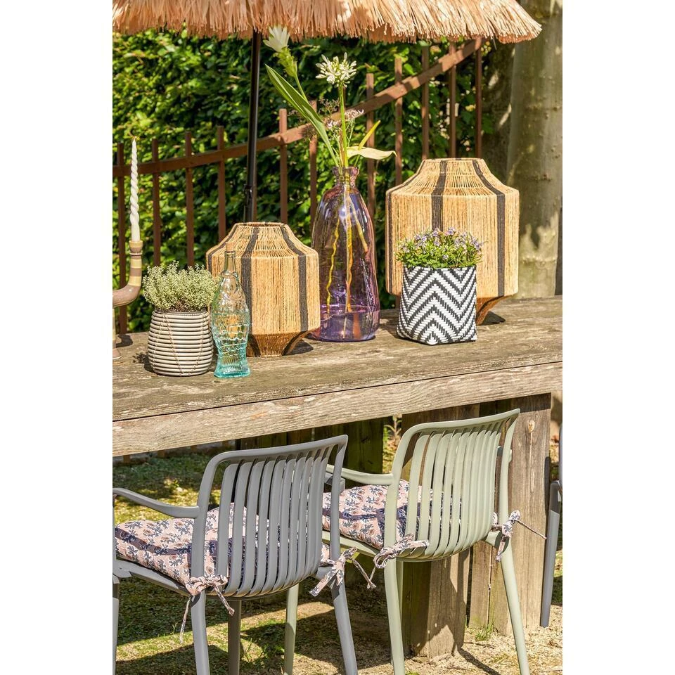 Mica Decorations Paloma Tuinstoel - Polypropyleen - Grijs 4 Mica Decorations Paloma Tuinstoel - Polypropyleen - Grijs - Afbeelding 2