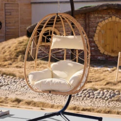 Hangstoel Van Bruin Rotan En Metaal 16 Hangstoel Van Bruin Rotan En Metaal -VIDAXL Winkel a924255418884ac1a253b91226532738