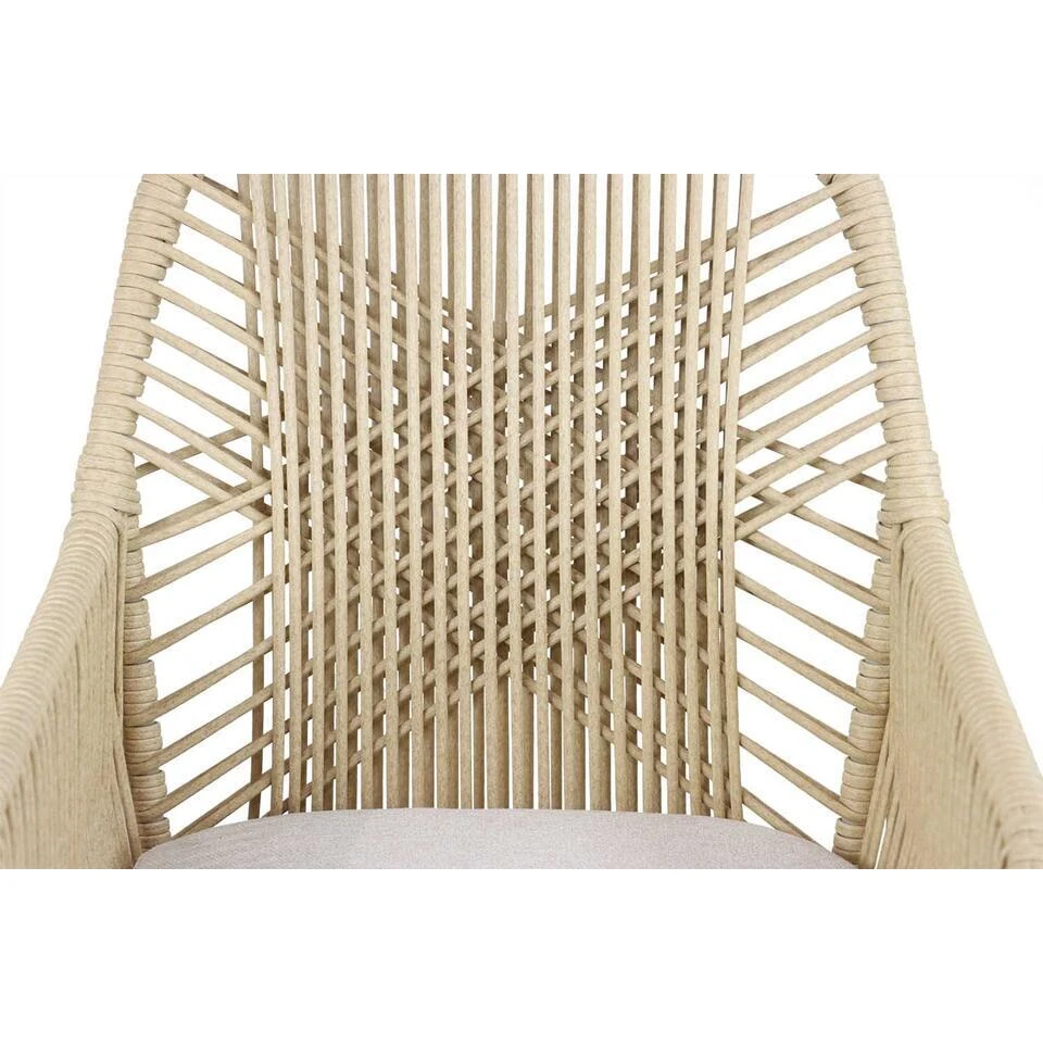 Tuinset 4 Personen 180 Cm Aluminium/rope Taupe Coco Vedra/Vienna 10 Tuinset 4 Personen 180 Cm Aluminium/rope Taupe Coco Vedra/Vienna - Afbeelding 8