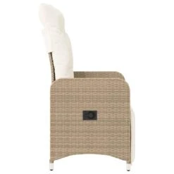 VidaXL - Verstelbare Tuinstoel Met Kussens - Beige - Poly Rattan -VIDAXL Winkel ab03ae7e015e4910ba020c6365f31aa5
