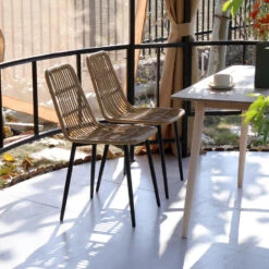 Set Van 4 Metalen En Rotan Tuinstoelen -VIDAXL Winkel ae139f08db1b427d8e27d591b9f84913