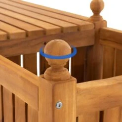 CLP Teakbank Boston 210 Cm -VIDAXL Winkel ae53ef1836244ec3bf9f9b6f67267485