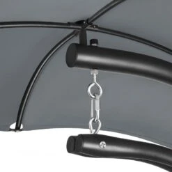 Tectake Hangstoel Elaria Met Zonnedak En Zijvak, Grijs -VIDAXL Winkel ae6ddf41561342d6a377d0e714a4fa8d